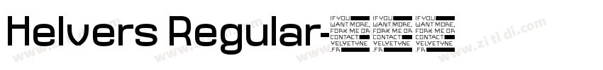 Helvers Regular字体转换